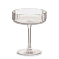 Fluted Coupe Glass - Clear