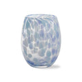 Confetti Stemless Wine Glass - Lt Blue